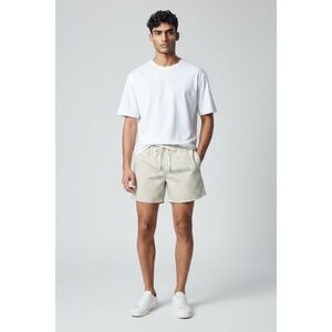 Hugo Boss Squalo Mens Beige Geometric Print Swim Shorts Trunks 50553260 M
